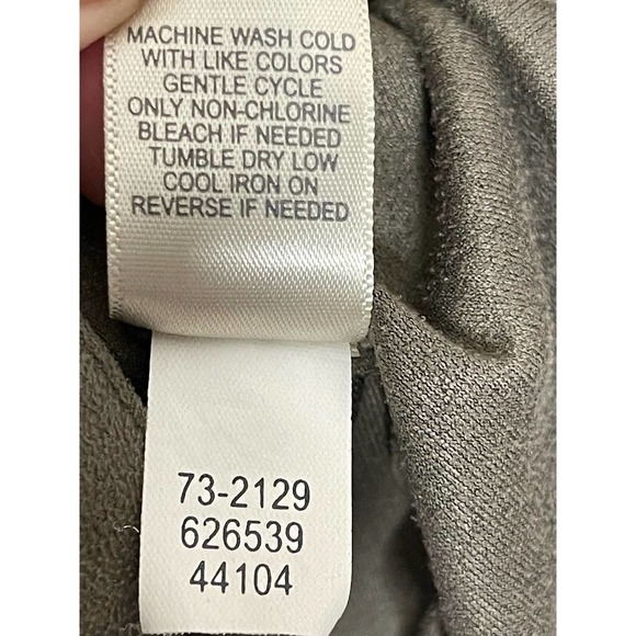 J.jill Women's Faux Suede Button‎ Down Blouse Long Sleeve Brown Size Small - Picture 5 of 6